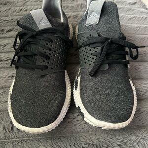 Adidas Charcoal and Light Gray Athletic Shoes